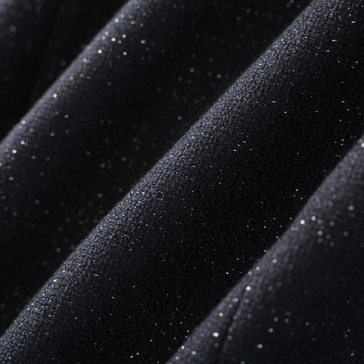 「高货wl」全新升级【铂金会员358/天猫479/差价121】(11943)洛诗琳气质银丝编织连衣裙2025秋冬立裁小香风收腰A摆裙 商品图3