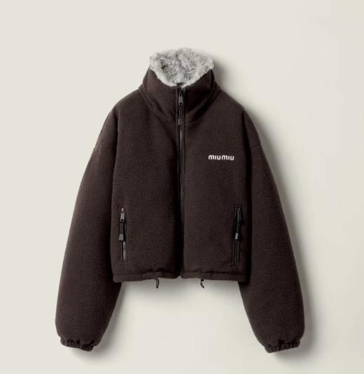 重磅渠道  miu摇粒绒毛领鹅绒服 白鹅绒短款羽绒服  皮草翻领 商品图3