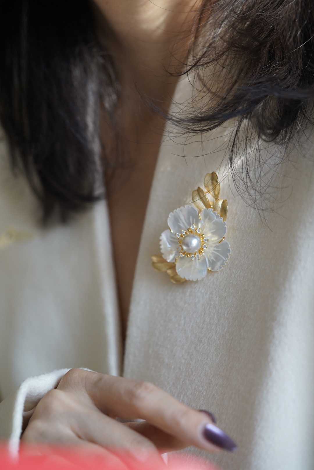 金梅花胸针（单款）