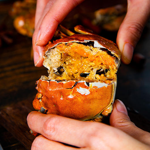 【自营】洪掌柜花雕熟醉蟹4只装600g 商品图1