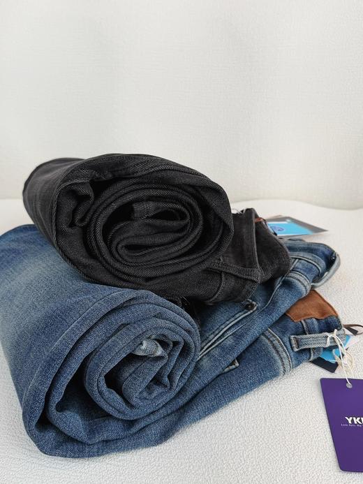 一店k （牛货 真丝羽绒裤！）加绒还这么有版型的裤子！焊我腿上！御寒羊毛真丝羽绒弹力发热一体宽松阔腿牛仔裤 商品图10