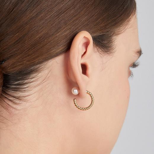 pearl moments  罗马故事麻边珍珠耳环【该商品不支持用券】 商品图4