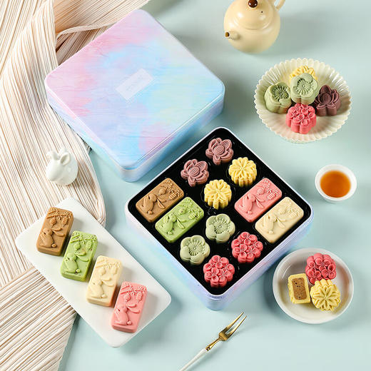 悠享时（YOTIME）糕点心礼盒-花食礼364g 商品图4