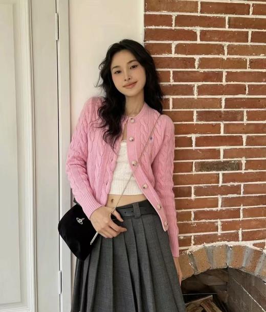 高品质！代工厂出！拉夫经典款纯棉麻花毛衣开衫 商品图14