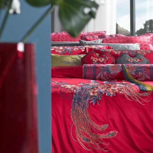 恐龙家纺TG 【凤求凰】涤棉大提花婚庆八件套 商品图1