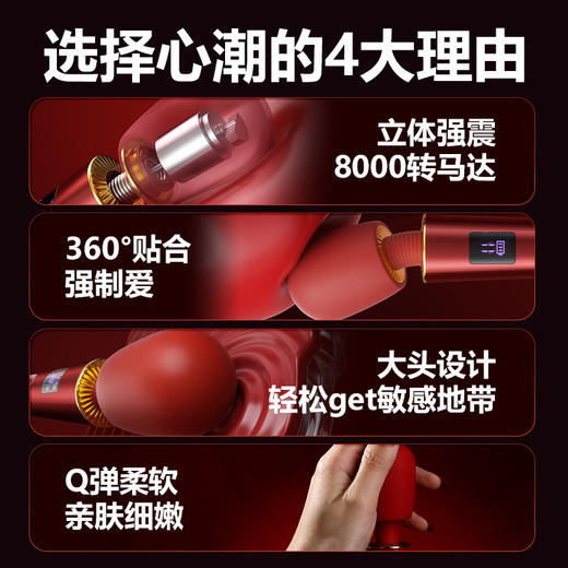 【女用器具】谜姬 心潮数显AV棒 商品图4