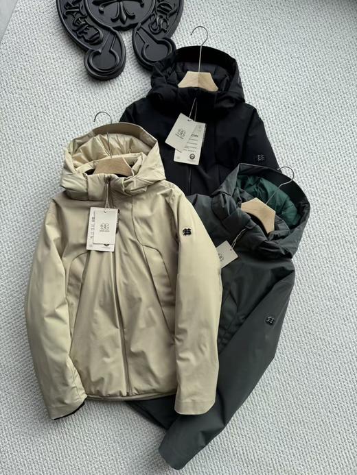 可隆男士轻量防风鹅绒夹克防风防泼水透湿连帽羽绒服 商品图3