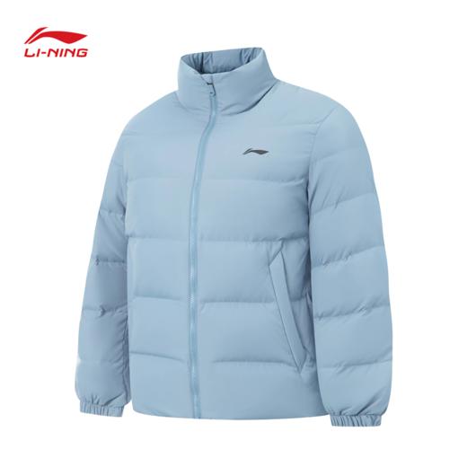 李宁男子防泼水立体裁剪鸭绒短羽绒服AYMV215-6 商品图0