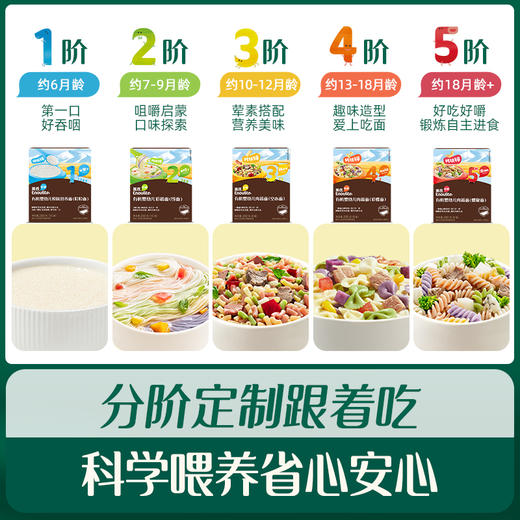 英氏有机婴幼儿面条200g 阿勒泰雪域有机小麦 商品图0