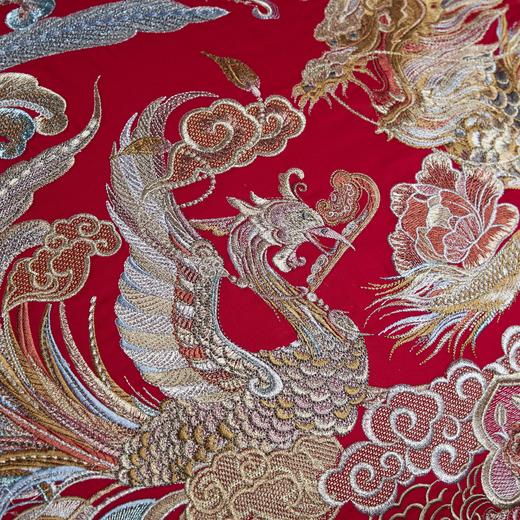 恐龙家纺XX 【祥瑞频开】60S全棉缎纹婚庆六件套（线下专柜款） 商品图2
