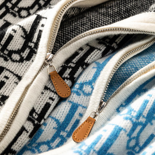 100%Baby小山羊绒~重工提花立领拉链开衫外套女BABY250503 商品图4