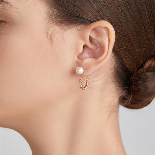 pearl moments  罗马故事麻边珍珠耳环【该商品不支持用券】 商品图3