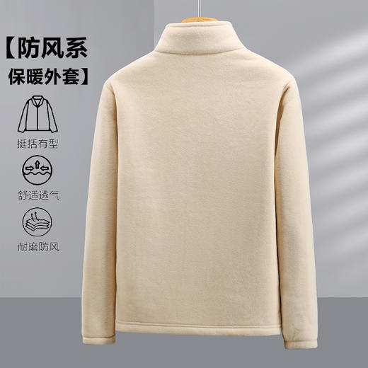 LOUISE ARBEGUE莫兰迪摇粒绒外套 立领款 男女同款 商品图3