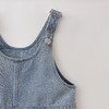 马克珍妮复古牛仔女童A版背带裙2026年春装新款560202 商品缩略图3