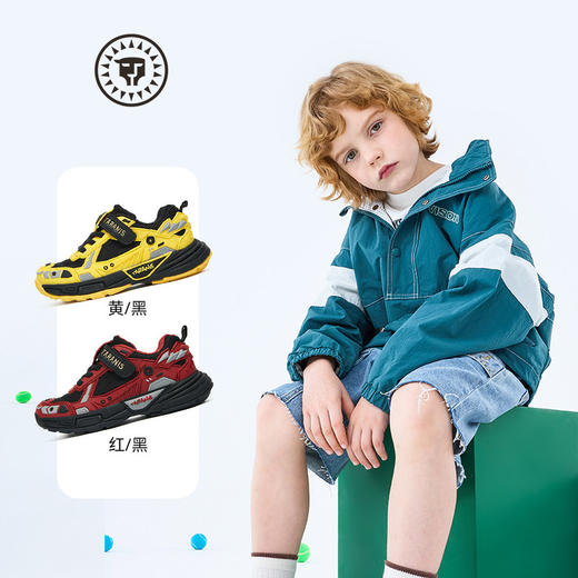 泰兰尼斯童鞋春季新款365系列儿童运动鞋男童时尚防滑舒适休闲鞋T01X6A8628 商品图1