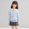 笛莎Deesha 2026春季女童气质假两件拼接绞花针织开衫 商品缩略图0