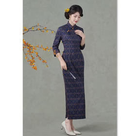 GX老上海复古中国风长款木兰棉大码旗袍2025冬季新款旗袍