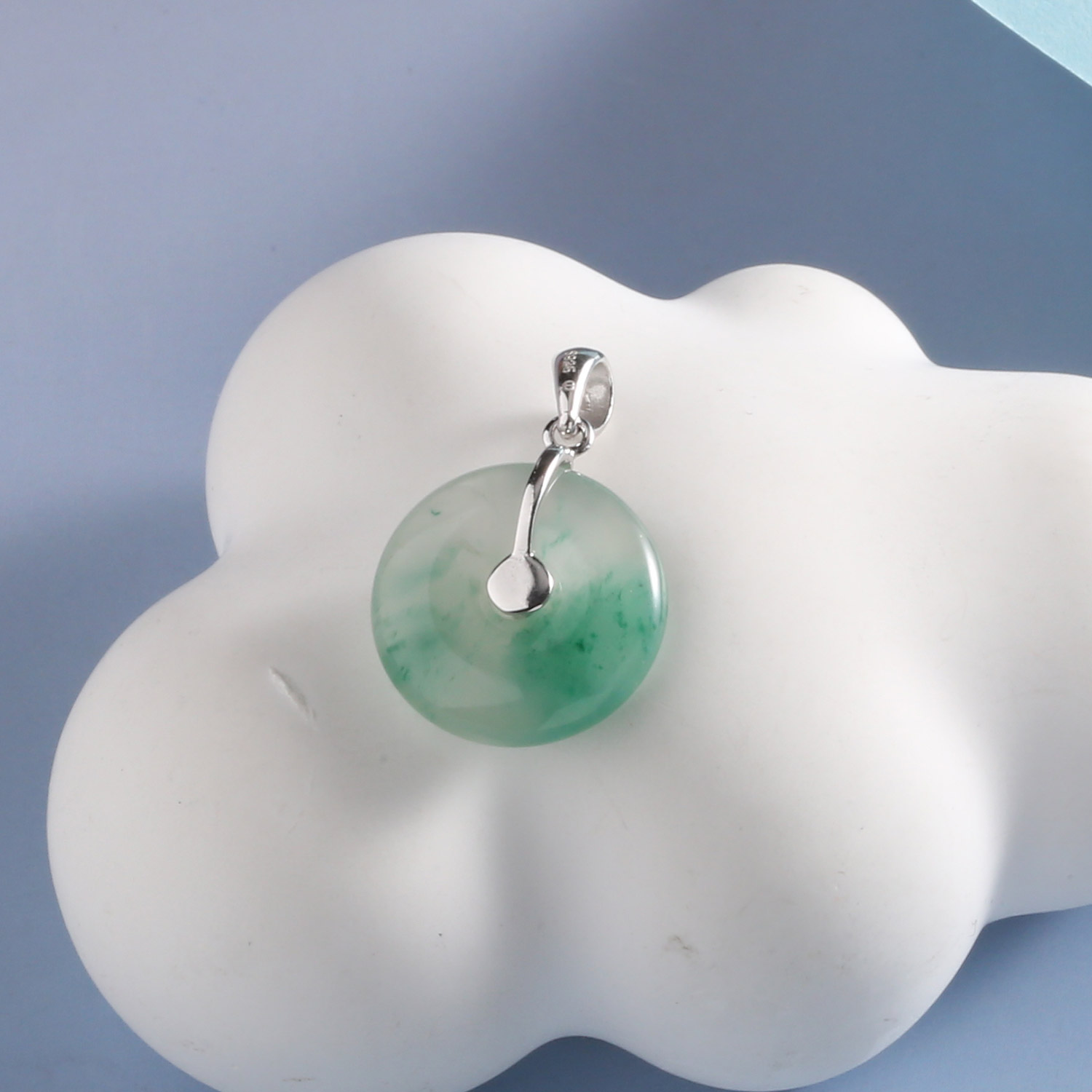 【宏艺珠宝】清翠云扣·银s925挂坠