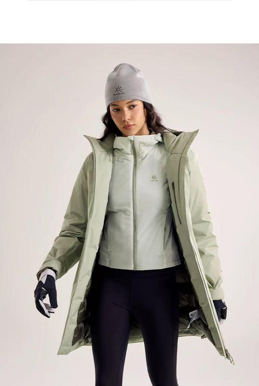 【秒杀价已调 直接拍】凯家女款 中长款 硬壳羽绒服 600蓬 鹅绒服 商品图9