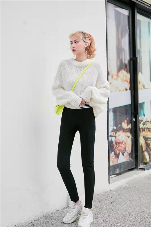 MH竹纤维女士加绒保暖裤34306 商品图0