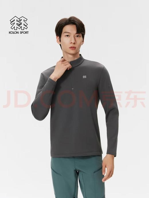 可隆抓绒衣保暖男士POLARTEC混纺半拉链长袖T恤 商品图0