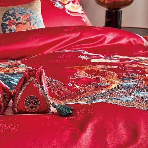 恐龙家纺XX 【囍跃】涤棉提花婚庆八件套（线下专柜款） 商品图3