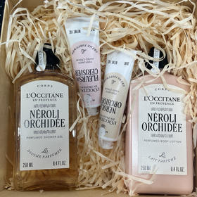 欧舒丹套装（沐浴啫喱250ml+美肤乳250ml+护手霜30ml*2）