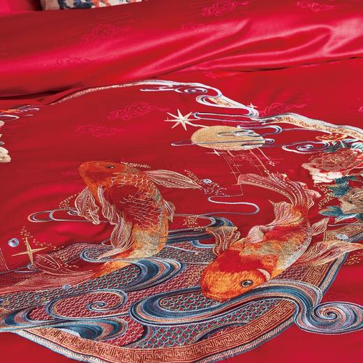 恐龙家纺XX 【囍跃】涤棉提花婚庆八件套（线下专柜款） 商品图5