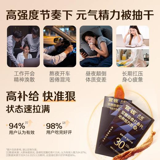 官栈 贞观红参片简装礼盒45g/盒 商品图3