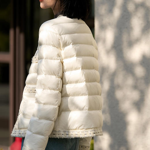 丁摩三防小香风95白鹅绒羽绒服 廓形显瘦鹅绒服 女装新款ALW50907 商品图1