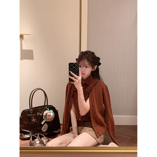 金蘑菇菇  秋日宅物 复古甜针织套组 / 少女的羊毛开衫 商品图1