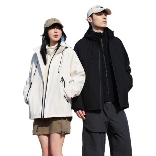 百媚生 情侣冲锋衣抓绒内胆两件套三合一石墨烯外套QS-5569 商品图4