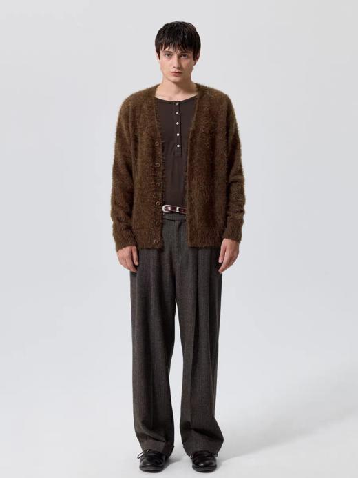 Simple Project/K25268/条纹羊毛锥形西裤 商品图3