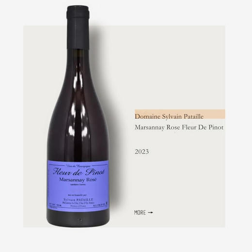 Sylvain Pataille Marsannay Fleur de Pinot 2023 Rosé西尔万帕塔乐酒庄马沙内皮诺之花桃红2023 商品图0