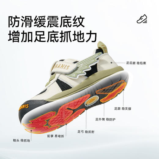 泰兰尼斯218户外学步鞋春季新款男宝宝轻便软底女童防滑婴幼儿鞋T01T6A8542 商品图4