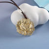 【宏艺珠宝】鎏金牡丹·足银挂坠 商品缩略图1