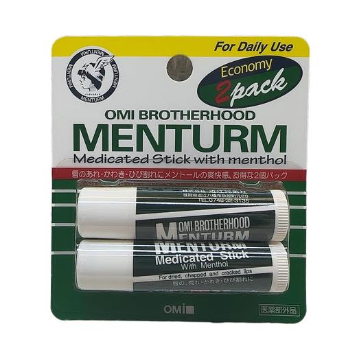 日本OMI近江兄弟薄荷润唇膏 滋润保湿无色修复4g*2支 商品图0