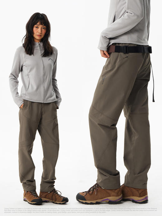 CryingCenter 户外撞色软壳线条拼接登山直筒长裤 哭喊中心 商品图1