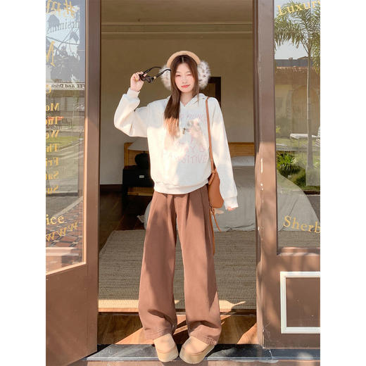 <曾小咸推荐>现货秒杀 ！微信超特价！韩系连帽加绒卫衣 日常189.99 立减100 秒杀89.99！！ 商品图4