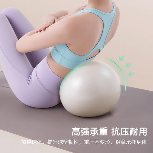 【澳新系列】普拉提小球25cm磨砂麦管球健身体操运动球蜂腰翘臀私密防爆瑜伽球 商品图3