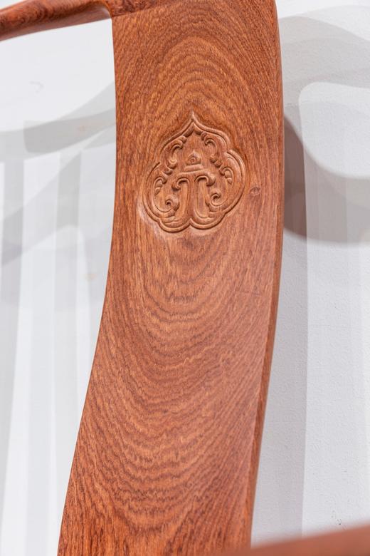 红桥红  家具严选  缅甸花梨(大果紫檀）  【128 马蹄腿霸王枨 小书桌】 商品图4