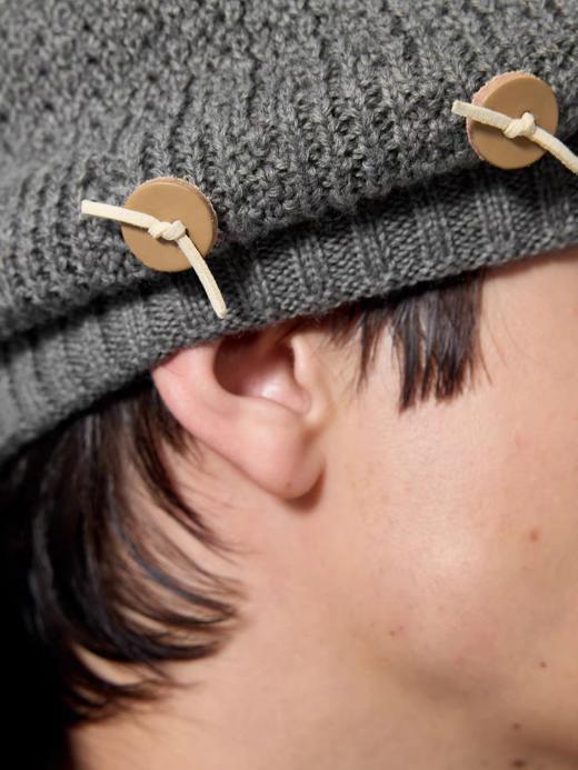 Simple Project/A25261/绳结皮扣羊毛双层冷帽 商品图4