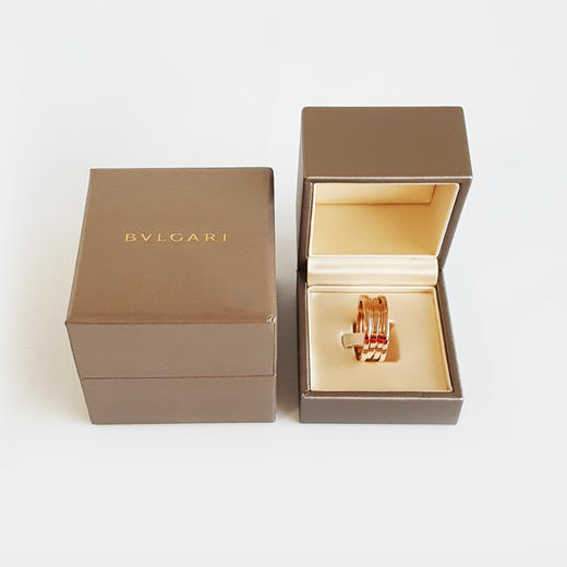 【95新】BVLGARI宝格丽B.zero1系列AN85240518K玫瑰金三环弹簧戒指65号中性款 101225NJS14 商品图1