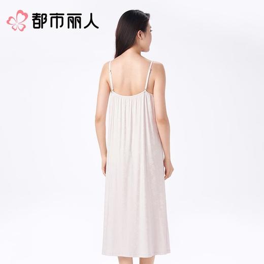 都市丽人女士睡衣针织提花家居服吊带裙棉质吊带裙LHC6A2 商品图3