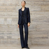 IWY/藏青色西装套装女秋冬三件套职业正装商务通勤马甲西服外套CPM2597 商品缩略图3