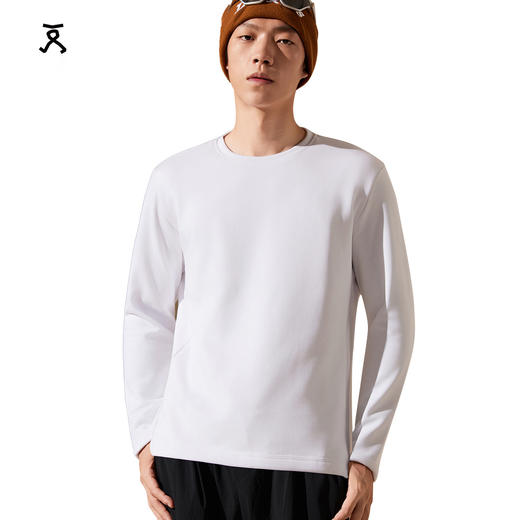 【可机洗90鹅绒T恤】羽绒长袖t恤 男女圆领保暖内搭秋冬上衣打底衫 商品图4