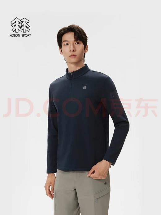 可隆抓绒衣保暖男士POLARTEC混纺半拉链长袖T恤 商品图1