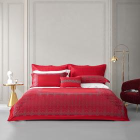 恐龙家纺XX 【达西塔】100S色织提花婚庆四件套（线下专柜款）