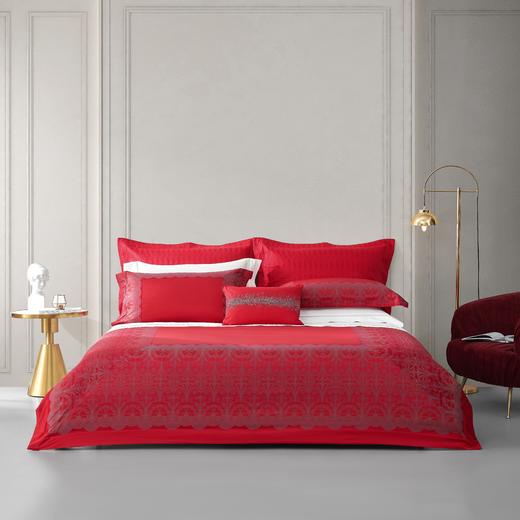 恐龙家纺XX 【达西塔】100S色织提花婚庆四件套（线下专柜款） 商品图0