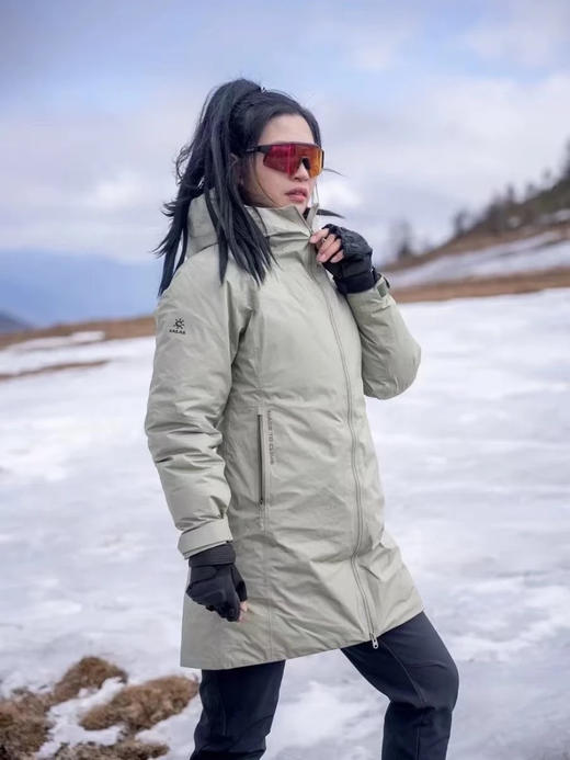 【秒杀价已调 直接拍】凯家女款 中长款 硬壳羽绒服 600蓬 鹅绒服 商品图14